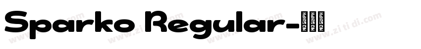 Sparko Regular字体转换